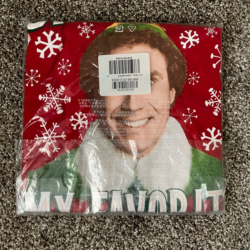 NWT Old Navy Elf Movie Buddy Christmas T-Shirt Size XL